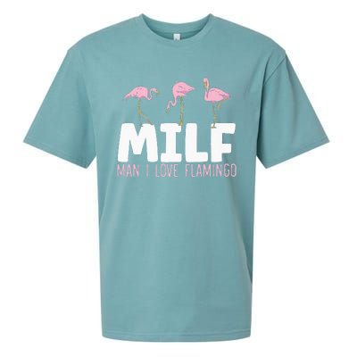 Man I Love Flamingos Bird Lover Summer Flamingo Sueded Cloud Jersey T-Shirt