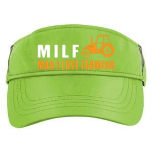 Milf I Love Farming Kansas State Football Fan Gift Adult Drive Performance Visor