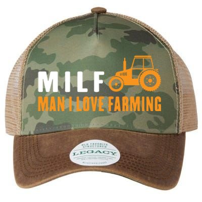 Milf I Love Farming Kansas State Football Fan Gift Legacy Tie Dye Trucker Hat