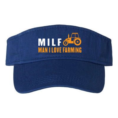 Milf I Love Farming Kansas State Football Fan Gift Valucap Bio-Washed Visor