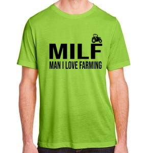 Milf I Love Farming Kansas State Purple Football Fan Gift Adult ChromaSoft Performance T-Shirt