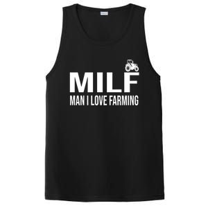 Milf I Love Farming Kansas State Purple Football Fan Gift PosiCharge Competitor Tank