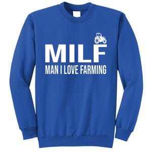 Milf I Love Farming Kansas State Purple Football Fan Gift Sweatshirt