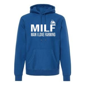 Milf I Love Farming Kansas State Purple Football Fan Gift Premium Hoodie