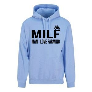 Milf I Love Farming Kansas State Purple Football Fan Gift Unisex Surf Hoodie