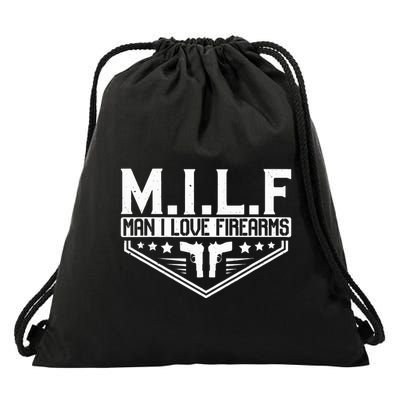 Man I Love Firearms Milf Gun 21330 Drawstring Bag