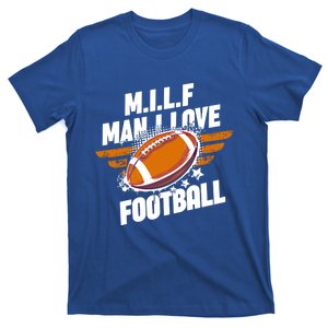 Milf I Love Football American Sport Season Cute Gift T-Shirt