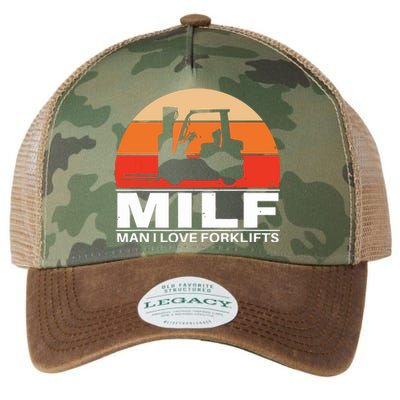 Man I Love Forklifts Legacy Tie Dye Trucker Hat