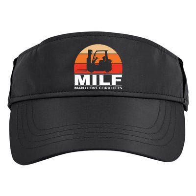 Man I Love Forklifts Adult Drive Performance Visor