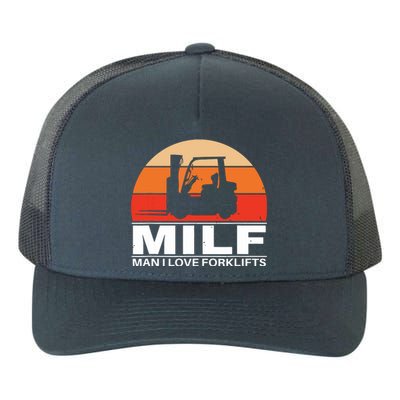 Man I Love Forklifts Yupoong Adult 5-Panel Trucker Hat