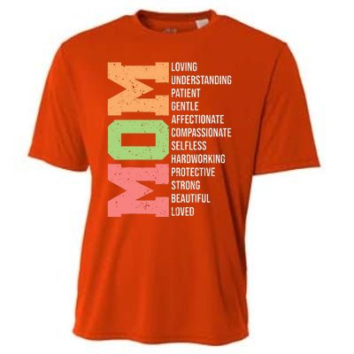 Meaning I Love Mom Mothers Day Cooling Performance Crew T-Shirt