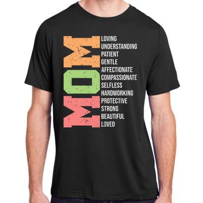 Meaning I Love Mom Mothers Day Adult ChromaSoft Performance T-Shirt