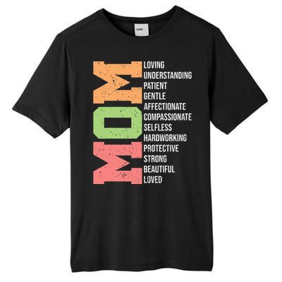 Meaning I Love Mom Mothers Day Tall Fusion ChromaSoft Performance T-Shirt