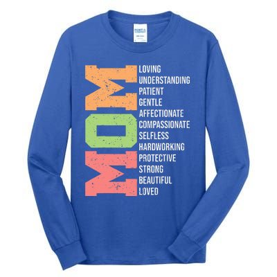 Meaning I Love Mom Mothers Day Tall Long Sleeve T-Shirt