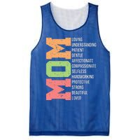 Meaning I Love Mom Mothers Day Mesh Reversible Basketball Jersey Tank