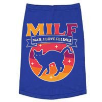 Milf I Love Felines Funny Cats Retro Vintage Black Cat Gift Doggie Tank