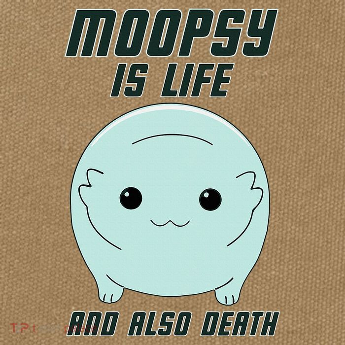 Moopsy Is Life And Also Death Cotton Canvas Backpack