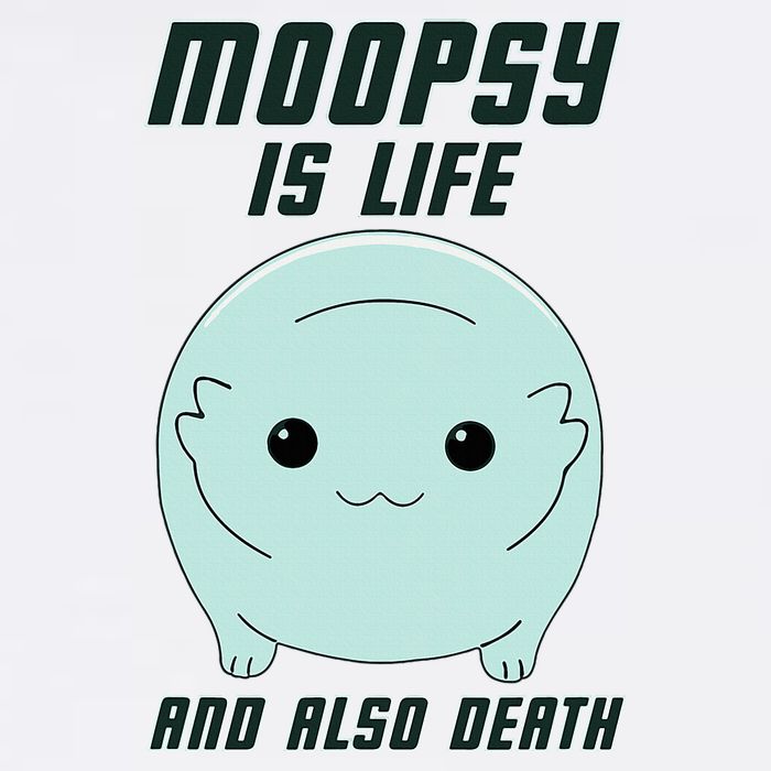 Moopsy Is Life And Also Death Garment-Dyed Sweatshirt
