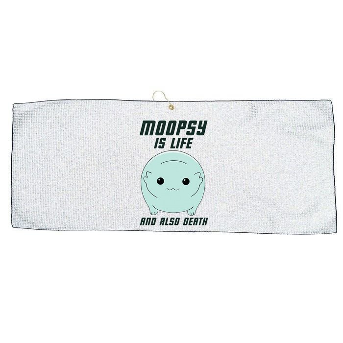 Moopsy Is Life And Also Death Large Microfiber Waffle Golf Towel
