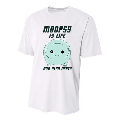 Moopsy Is Life And Also Death Youth Performance Sprint T-Shirt
