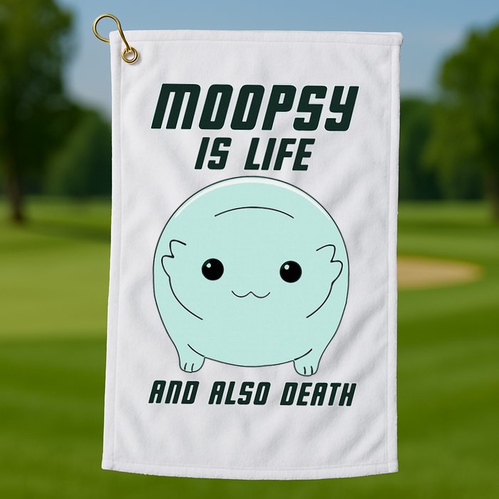 Moopsy Is Life And Also Death Golf Towel