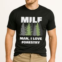 Man I Love Forestry Funny Logger Lumber Cooling Performance Crew T-Shirt