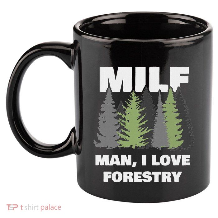 Man I Love Forestry Funny Logger Lumber 11oz C Handle Ceramic Mug
