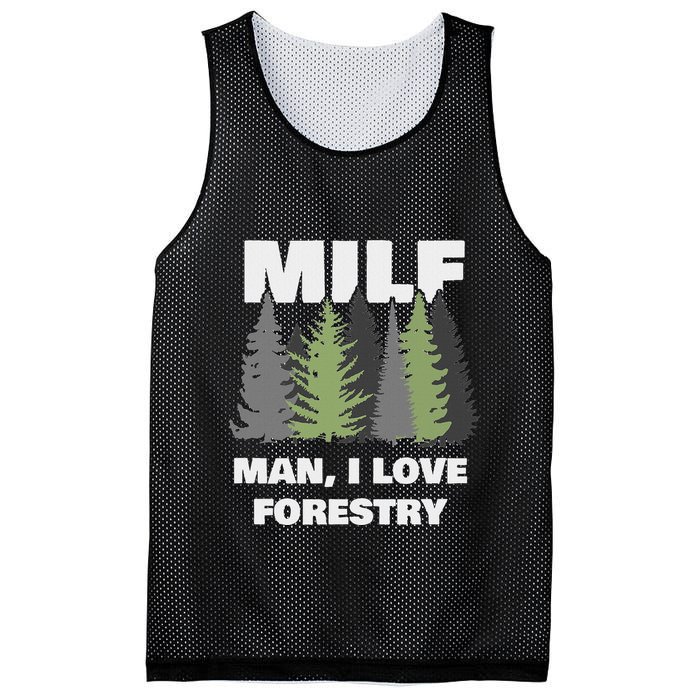 Man I Love Forestry Funny Logger Lumber Mesh Reversible Basketball Jersey Tank
