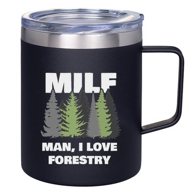 Man I Love Forestry Funny Logger Lumber 12oz Stainless Steel Coffee Mug