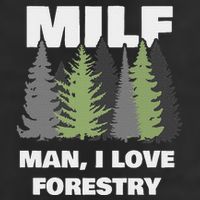 Man I Love Forestry Funny Logger Lumber Golf Towel