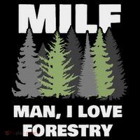 Man I Love Forestry Funny Logger Lumber Zip Tote Bag