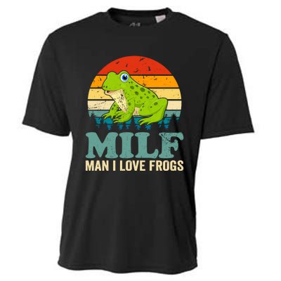 Man I Love Frogs Funny Graphic Plus Size Cooling Performance Crew T-Shirt