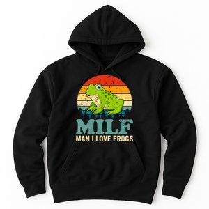 Man I Love Frogs Funny Graphic Plus Size Hoodie