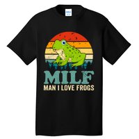 Man I Love Frogs Funny Graphic Plus Size Tall T-Shirt