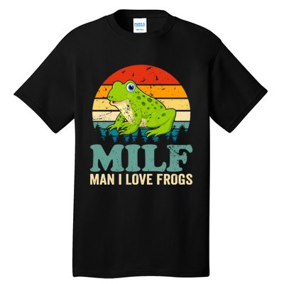 Man I Love Frogs Funny Graphic Plus Size Tall T-Shirt