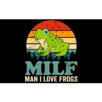 Man I Love Frogs Funny Graphic Plus Size Bumper Sticker