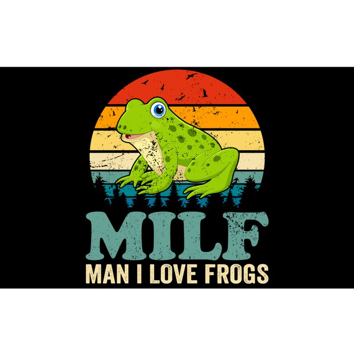 Man I Love Frogs Funny Graphic Plus Size Bumper Sticker