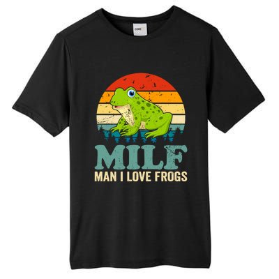 Man I Love Frogs Funny Graphic Plus Size Tall Fusion ChromaSoft Performance T-Shirt