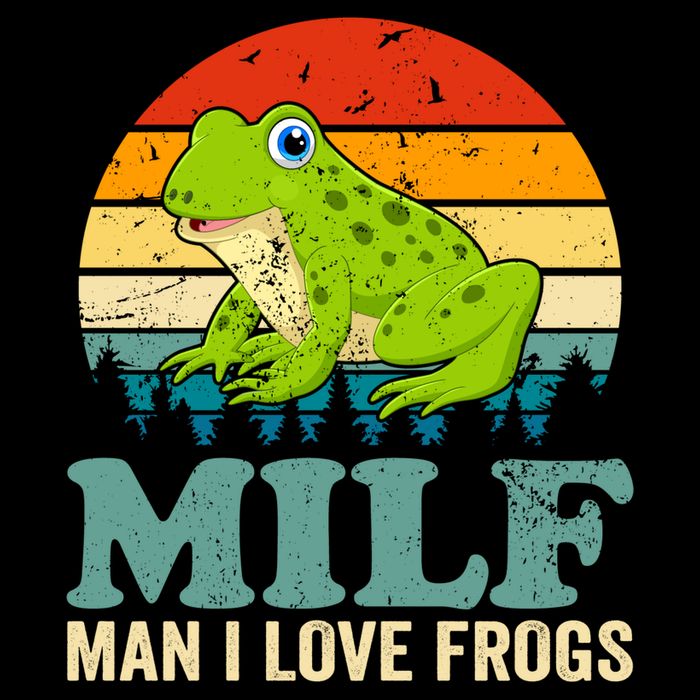 Man I Love Frogs Funny Graphic Plus Size Magnet