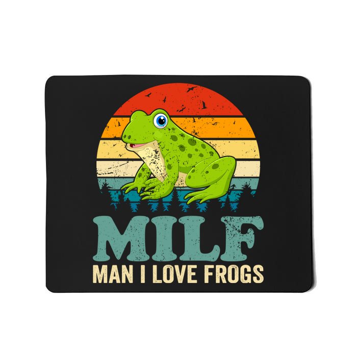 Man I Love Frogs Funny Graphic Plus Size Mousepad