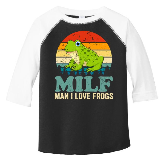 Man I Love Frogs Funny Graphic Plus Size Toddler Fine Jersey T-Shirt