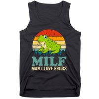 Man I Love Frogs Funny Graphic Plus Size Tank Top