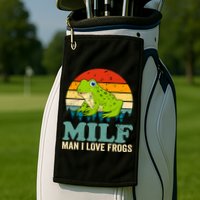 Man I Love Frogs Funny Graphic Plus Size Golf Towel