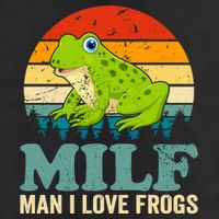 Man I Love Frogs Funny Graphic Plus Size Golf Towel