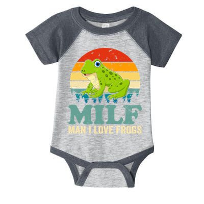 Man I Love Frogs Funny Graphic Plus Size Infant Baby Jersey Bodysuit