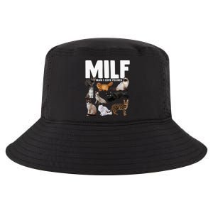 Milf I Love Felines Funny Cats Gift Cool Comfort Performance Bucket Hat