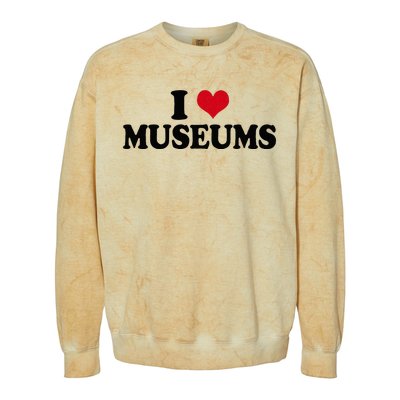 Museum I Love Museums Colorblast Crewneck Sweatshirt