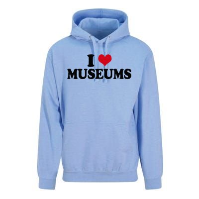 Museum I Love Museums Unisex Surf Hoodie