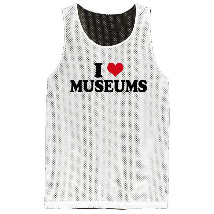 Museum I Love Museums Mesh Reversible Basketball Jersey Tank