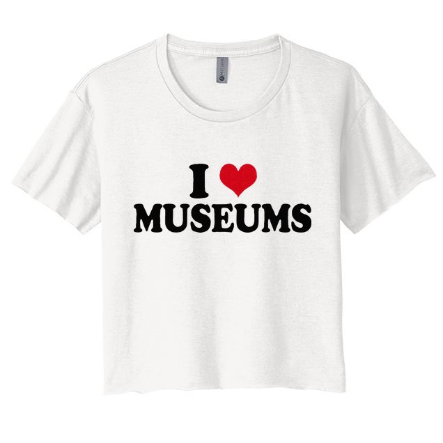 Museum I Love Museums Crop Top